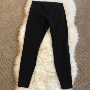 Lululemon black align leggings with logo size 12